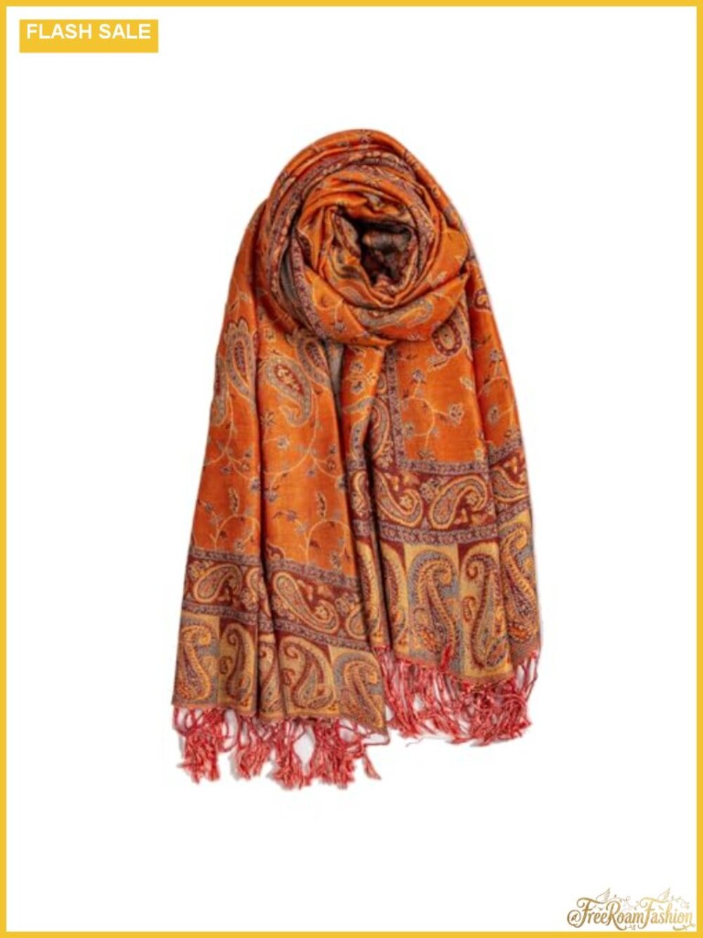 Pashmina Feel Reversible Rave Scarf Wrap Viscose Acrylic 72x28